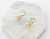 Mandala Earrings in Gold
