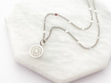 Small Mandala Necklace in Sterling