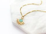 Turquoise Sun Necklace