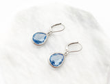 Aquamarine Earrings - Silver