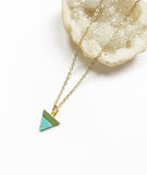 Turquoise Triangle Necklace