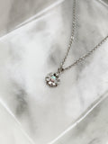 Opal Daisy Necklace - Silver