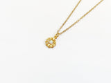 Opal Daisy Necklace - Gold
