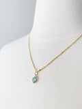 Aquamarine Marquise Necklace