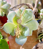 Oak Leaf Rose Quartz Necklace