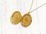 Gold Oval Locket