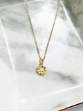 Opal Daisy Necklace - Gold