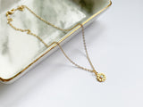 Opal Daisy Necklace - Gold