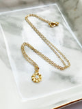 Opal Daisy Necklace - Gold