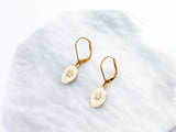 Hammered Gold Star Earrings