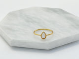 Opal Teardrop Ring
