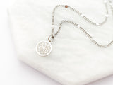 Small Mandala Necklace in Sterling