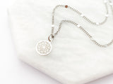 Small Mandala Necklace in Sterling