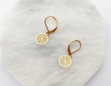 Mandala Earrings in Gold