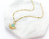 Turquoise Sun Necklace