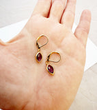 Amethyst Marquise Earrings