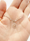 Small Mandala Necklace in Sterling