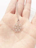 Mandala Necklace in Silver