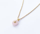 Rose Quartz And Star Necklace