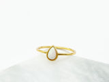 Opal Teardrop Ring