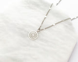 Small Mandala Necklace in Sterling