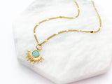 Turquoise Sun Necklace
