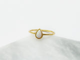 Opal Teardrop Ring