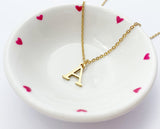 Little Initial Necklace in Gold