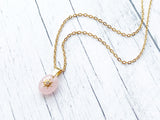 Rose Quartz And Star Necklace