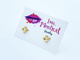 Flower Opal Studs