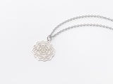 Mandala Necklace in Silver