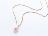 Rose Quartz And Star Necklace