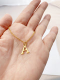 Little Initial Necklace in Gold