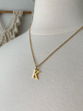 Little Initial Necklace in Gold
