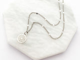 Small Mandala Necklace in Sterling