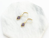 Amethyst Marquise Earrings