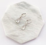 April Birthstone Earrings - Silver