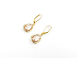 Champagne Gold Pear Earrings