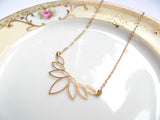 Lotus Necklace in Gold