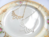 Lotus Necklace In Silver