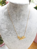 Gold Orchid Necklace
