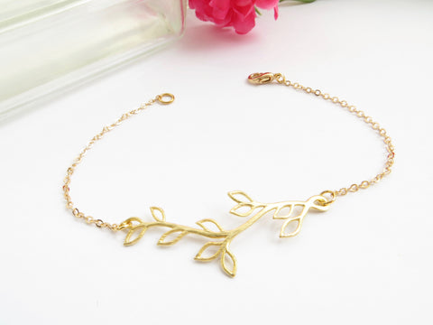 Gold Branch Bracelet