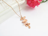 Rose Gold Orchid Necklace