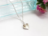 Calla Lily Necklace in Pearl