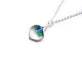 Calla Lily Necklace In Teal