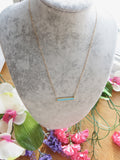 Turquoise Bar Necklace