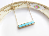 Turquoise Bar Necklace