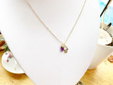 Amethyst And Hamsa Necklace