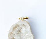 Sterling Opal Ring - Gold