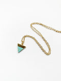 Turquoise Triangle Necklace